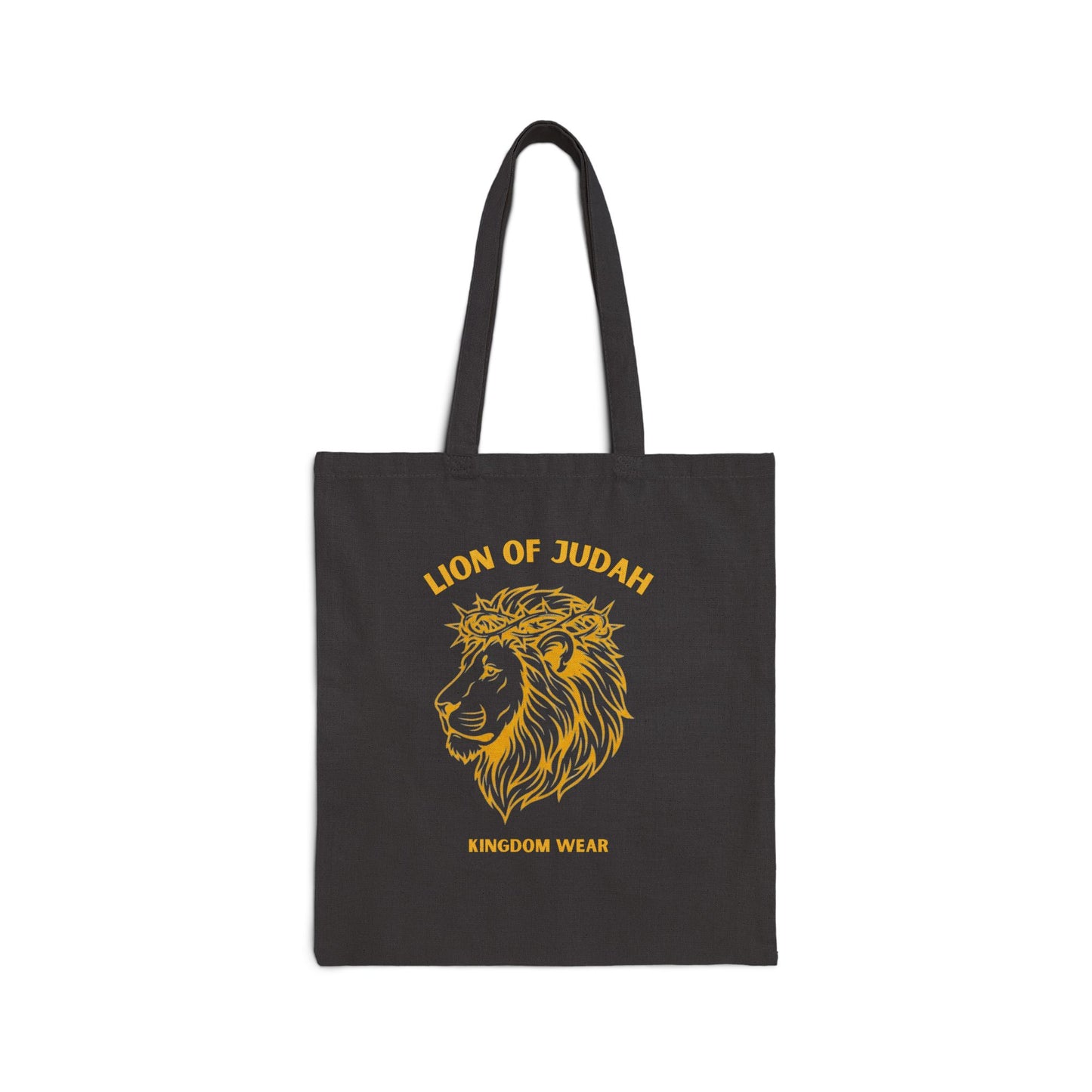 Lion of Judah Canvas Tote Bag — Christian Faith Reusable Grocery & Church Bag