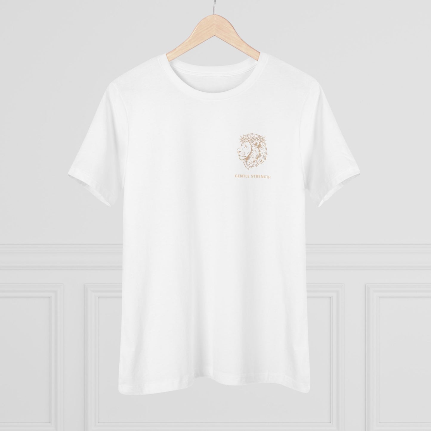 Moon & Waves Women's Tee - Minimal Beachy Graphic Cotton T-Shirt