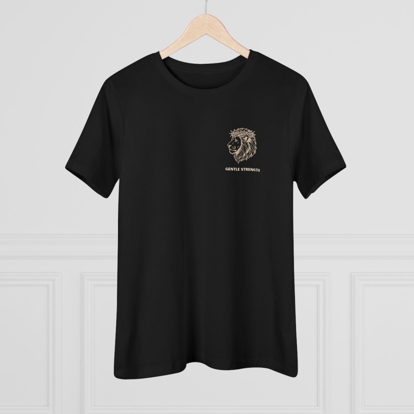 Moon & Waves Women's Tee - Minimal Beachy Graphic Cotton T-Shirt