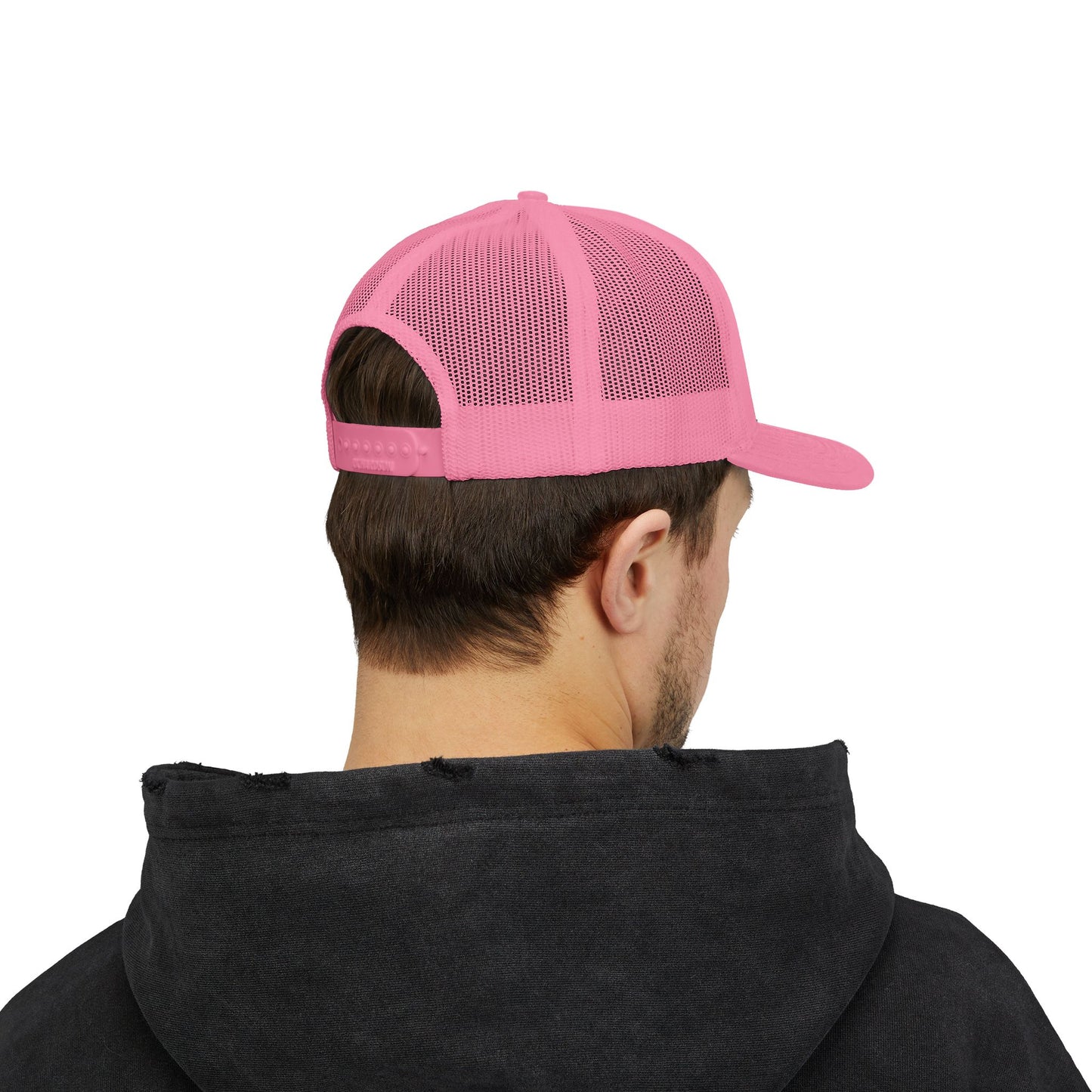 Lion Outline Snapback Trucker Cap — Minimal Animal Graphic Hat