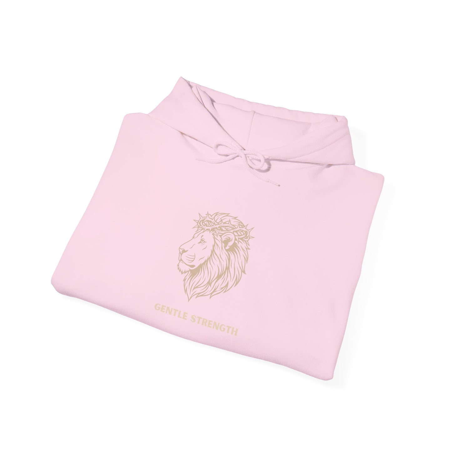 Lion Line Art Hoodie — 'Adventure Begins' Minimalist Graphic Pullover