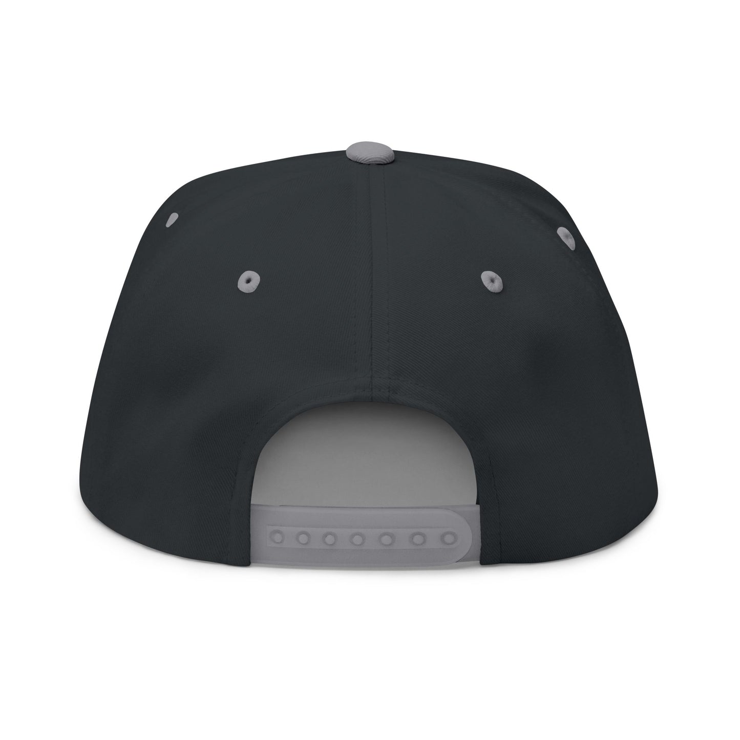 Embroidered Gold Lion Flat Bill Cap – White Snapback Hat