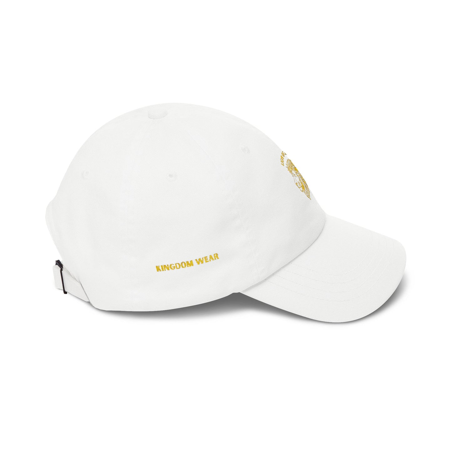 Dad Cap — Yellow Floral Lion "King of Beasts" Embroidered Hat