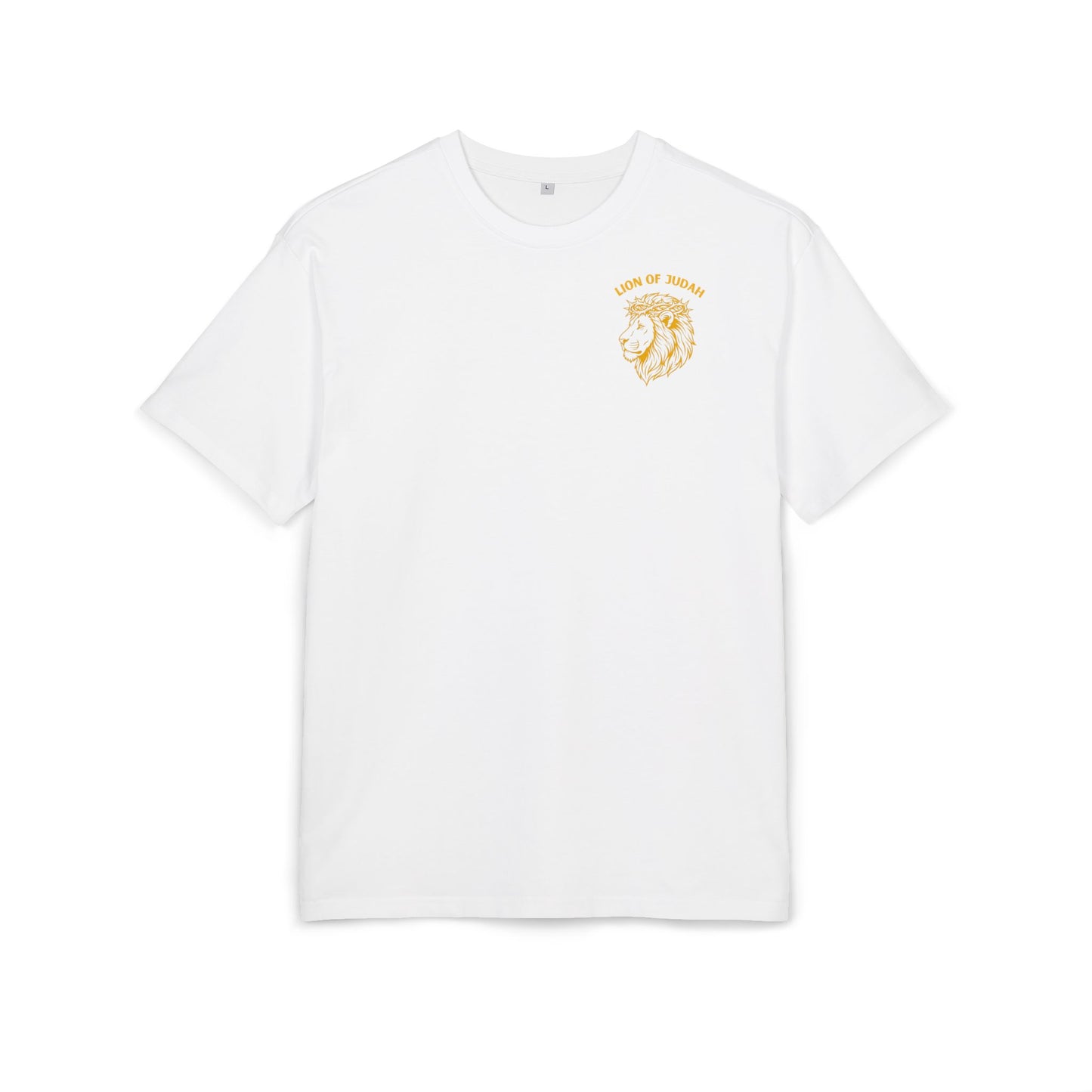 T-Shirt — “Lion of Judah” Minimal Chest Graphic Oversized Tee