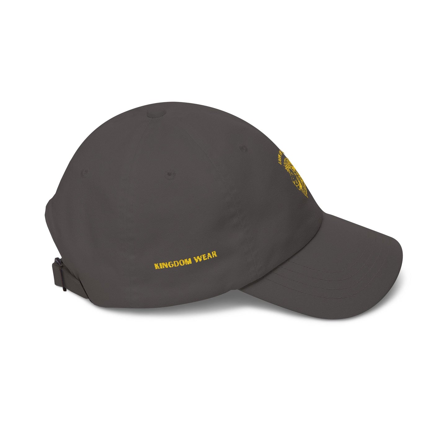 Dad Cap — Yellow Floral Lion "King of Beasts" Embroidered Hat