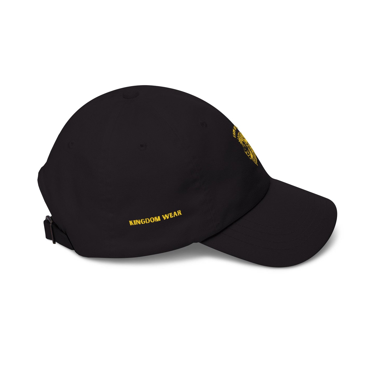 Dad Cap — Yellow Floral Lion "King of Beasts" Embroidered Hat
