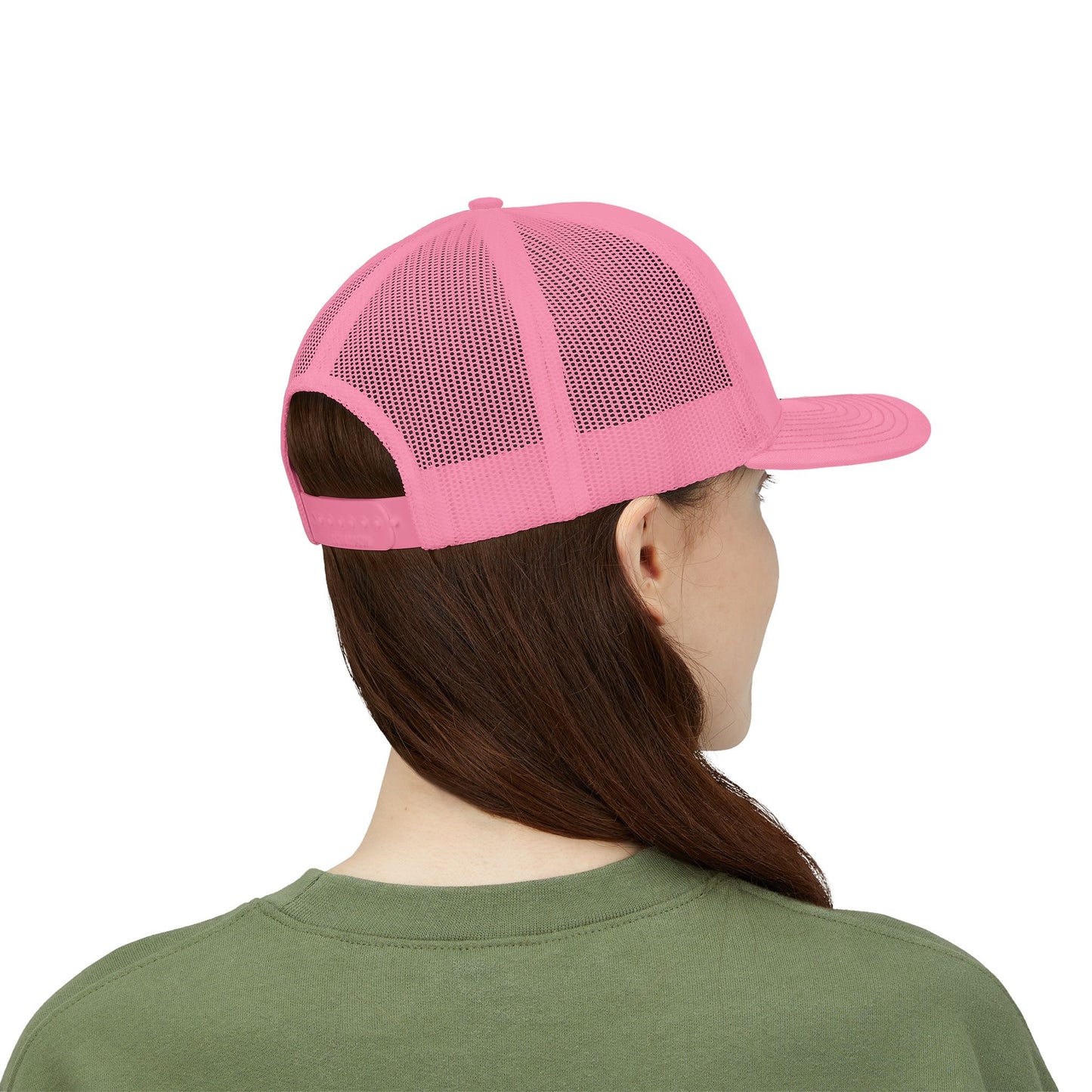 Lion Outline Snapback Trucker Cap — Minimal Animal Graphic Hat