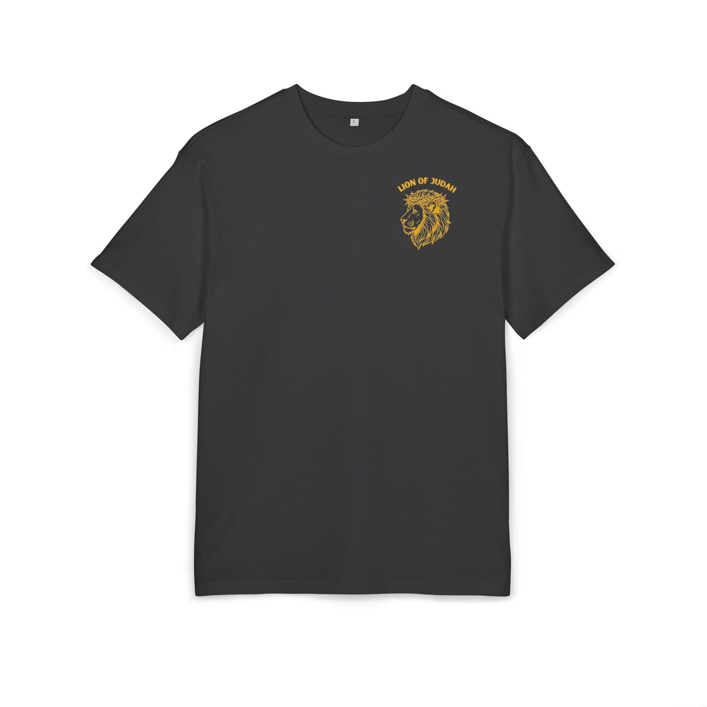 T-Shirt — “Lion of Judah” Minimal Chest Graphic Oversized Tee