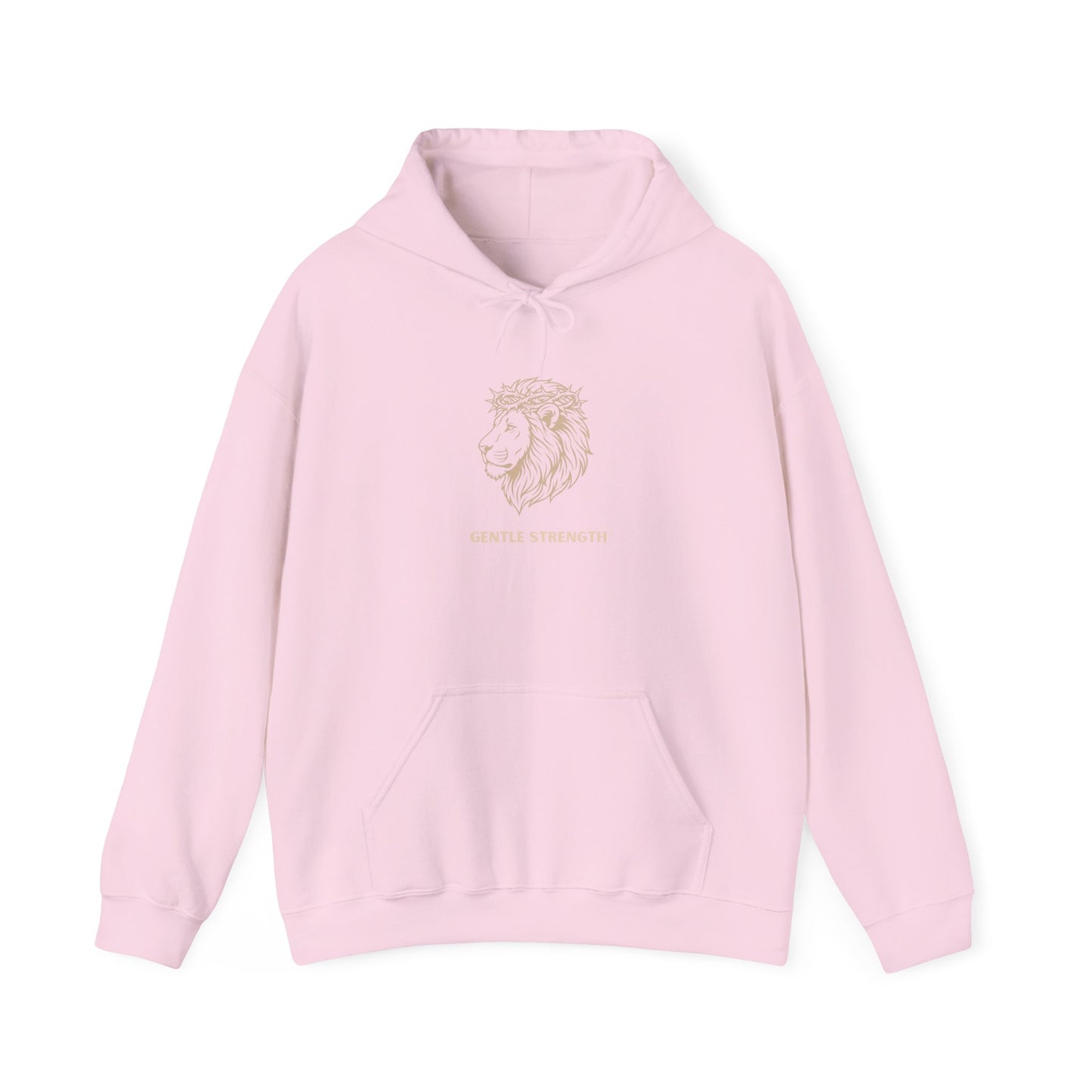 Lion Line Art Hoodie — 'Adventure Begins' Minimalist Graphic Pullover