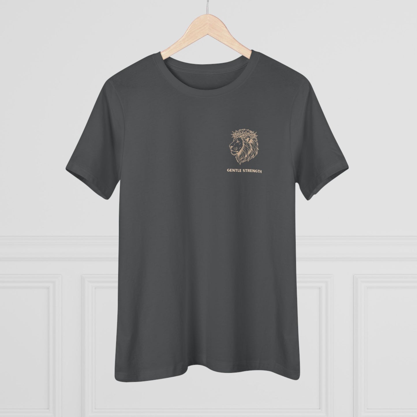 Moon & Waves Women's Tee - Minimal Beachy Graphic Cotton T-Shirt
