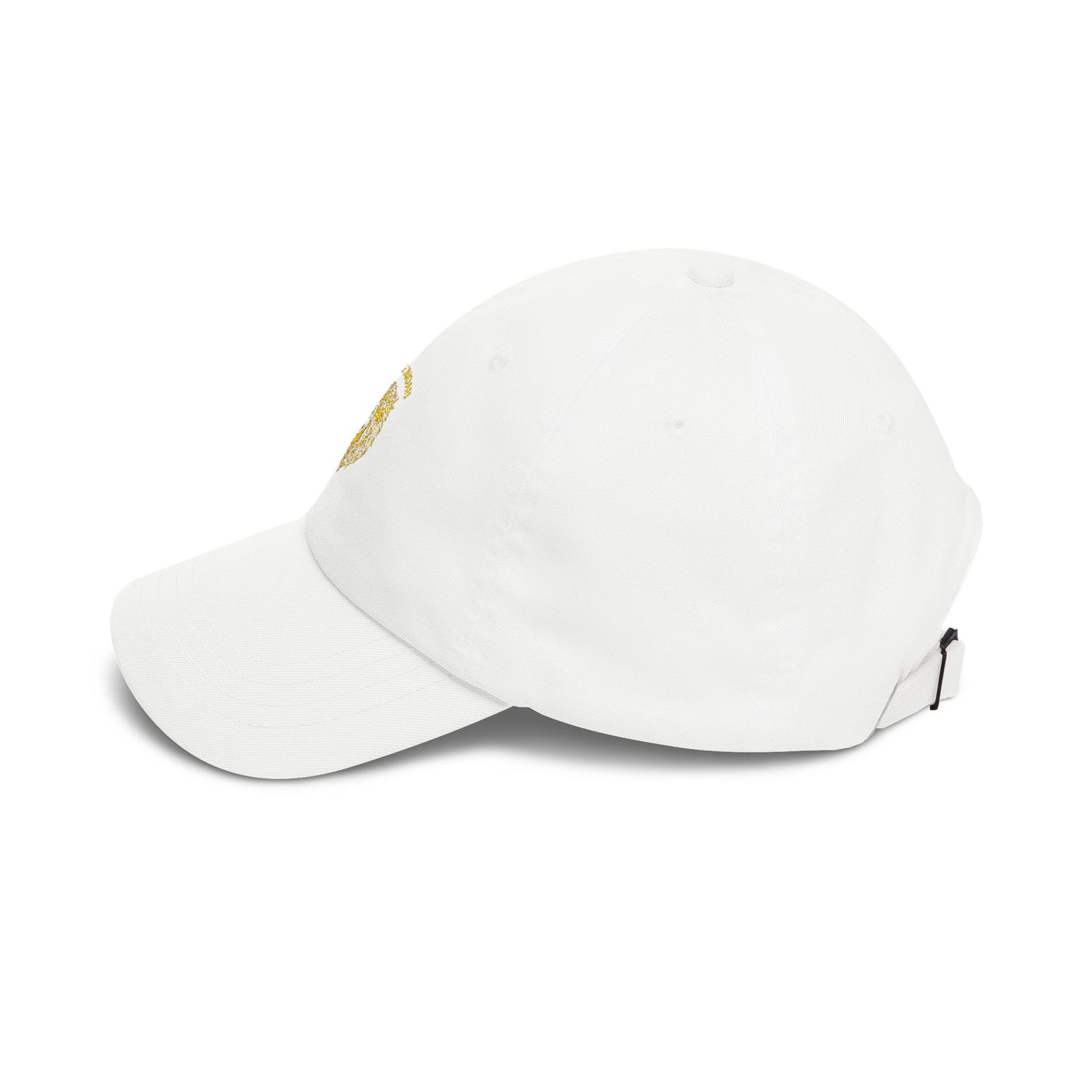 Dad Cap — Yellow Floral Lion "King of Beasts" Embroidered Hat